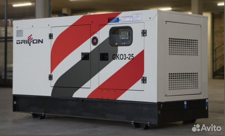 Дизельный генератор 32 кВт в кожухе