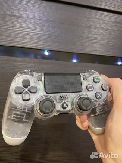 Джойстик dualshock ps4 v2 прозрачный