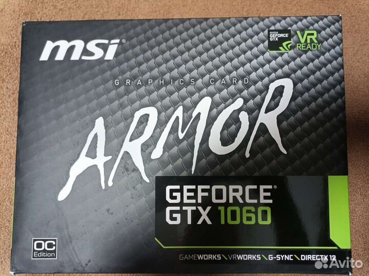 Видеокарта gtx 1060 6gb msi