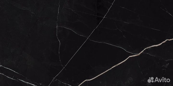 Керамогранит полированный черный мрамор 60х120