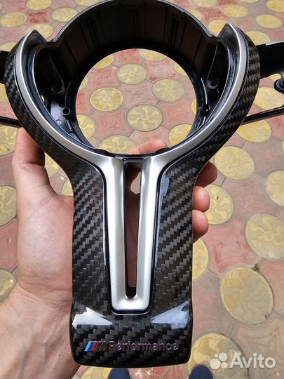 Накладка руля bmw m performance карбоновая