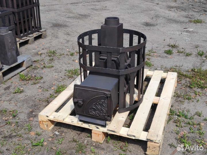 Чугунная цельнолитая печь для бани Купечница 14