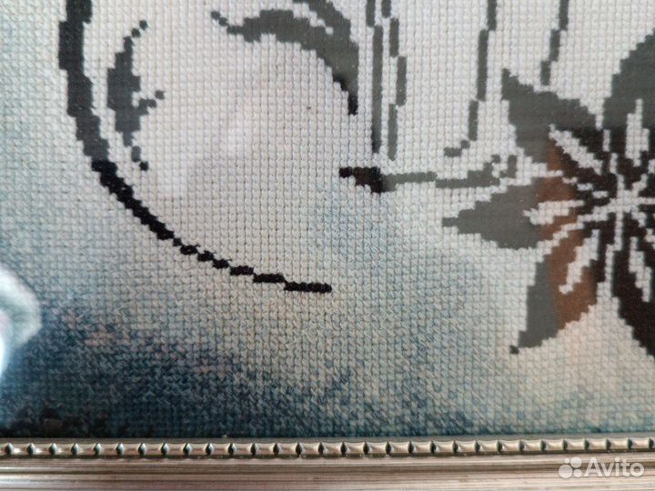 Картина в раме вышивка крестом