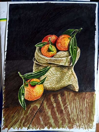 Картины, рисунки, на бумаге формата А4 арт