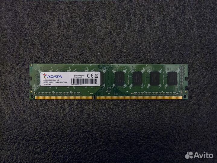DDR3 8gb 1600mhz 2rank CL11-11-11-28 Adata Premier