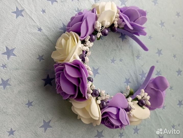 Ободок для волос ручной работы