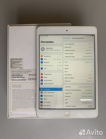 iPad mini 2 retina + Cellular, 128GB