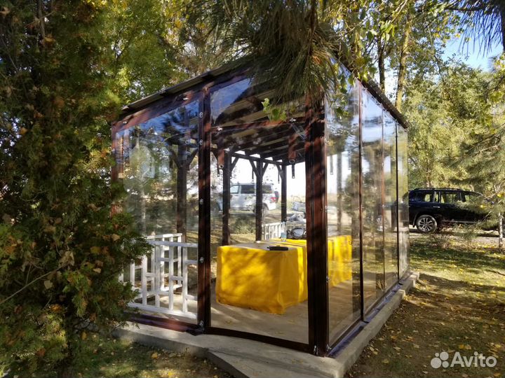 Мягкие окна для беседок