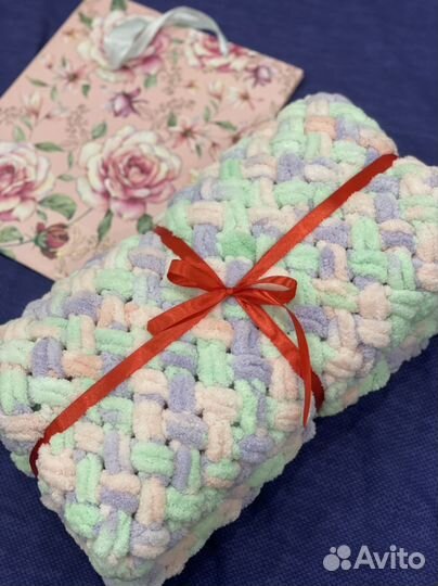 Плед детский плюшевый