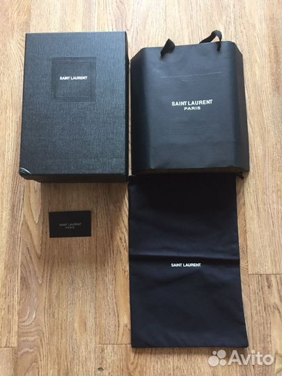 Брендовая коробка, пакет, пыльник YSL