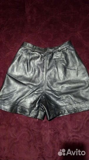 Шорты из натуральной кожи 46