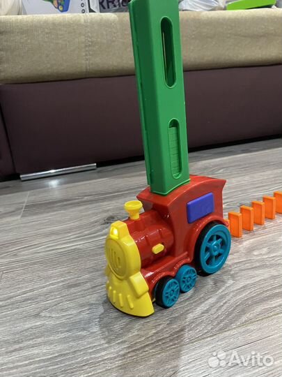 Игрушка Паровоз поезд домино