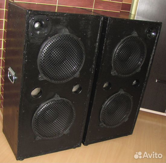 Колонки Pro 1050-4200W 2шт Акустика Dual-12