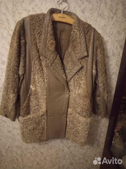 Куртка кожаная меховая Р.54-56