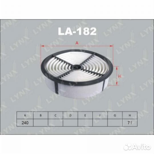 Lynxauto LA-182 Фильтр воздушный