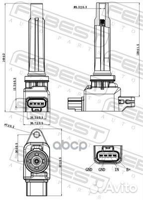 Катушка зажигания 05640002 Febest