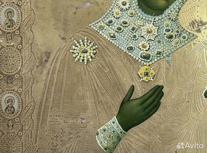 Икона Иверская Богородица Накатка Редкий Образ