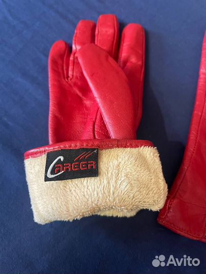 Перчатки женские кожаные 7 размер