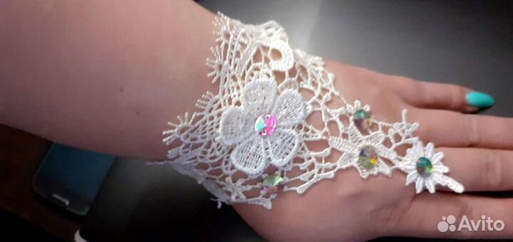 Перчатки кружевные