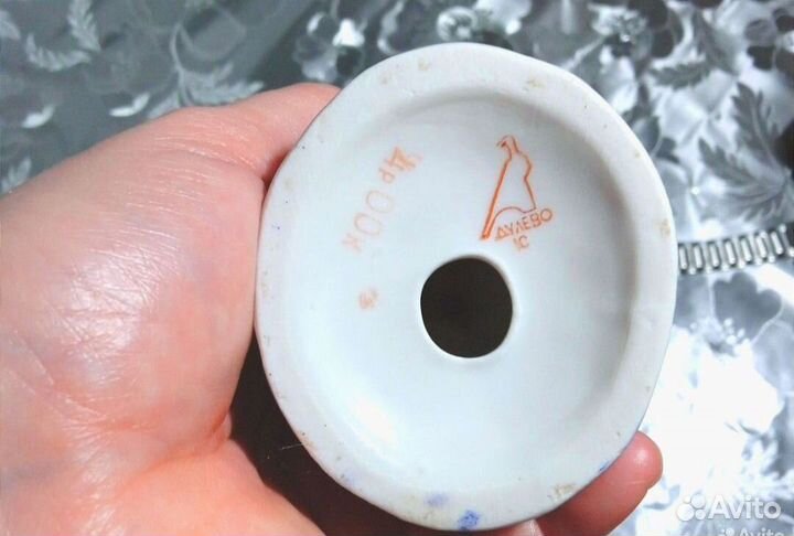 Статуэтка барышня с самоваром фарфор Дулево СССР