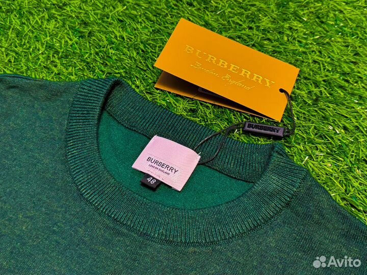 Лонгслив Burberry Зеленый (Лиоцелл)