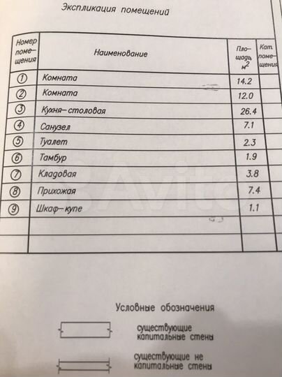 3-к. квартира, 76,2 м², 3/5 эт.