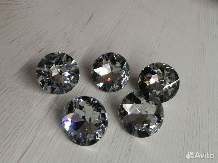Мебельные пуговицы. Стразы. Кристалл 25 мм