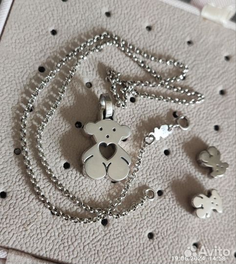 Шейное украшение Tous цепь и кулон