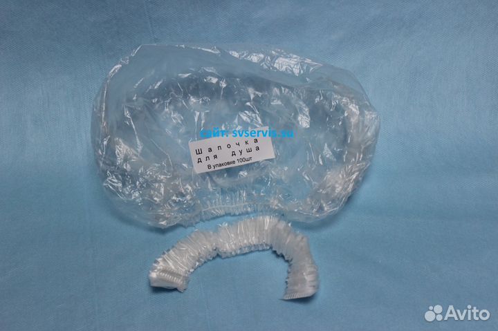 Полиэтиленовая шапочка для душа