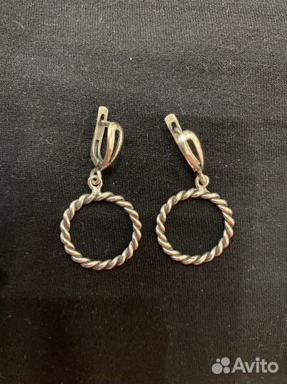 Серьги серебро
