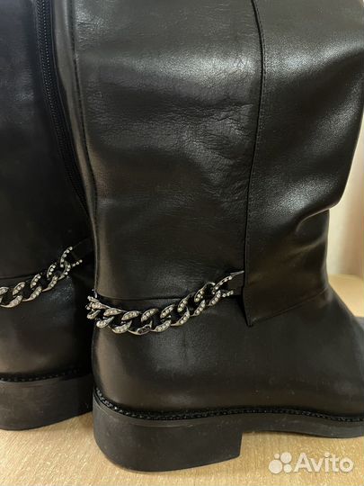 Сапоги осенние натуральная кожа