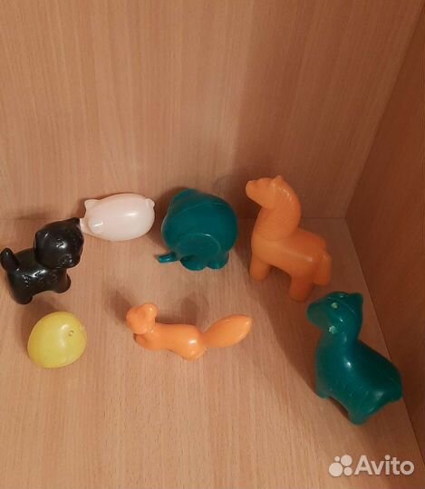 Набор пластмассовых игрушек СССР
