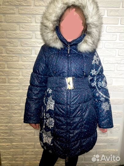 Зимний пуховик, куртка для девочки на рост 122