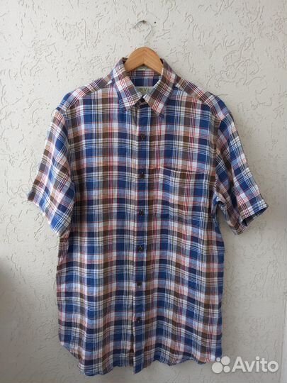 Мужская льняная рубашка Orvis короткий рукав