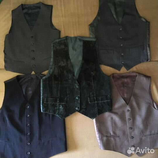 Мужские костюмы рубашки галстуки жилетки