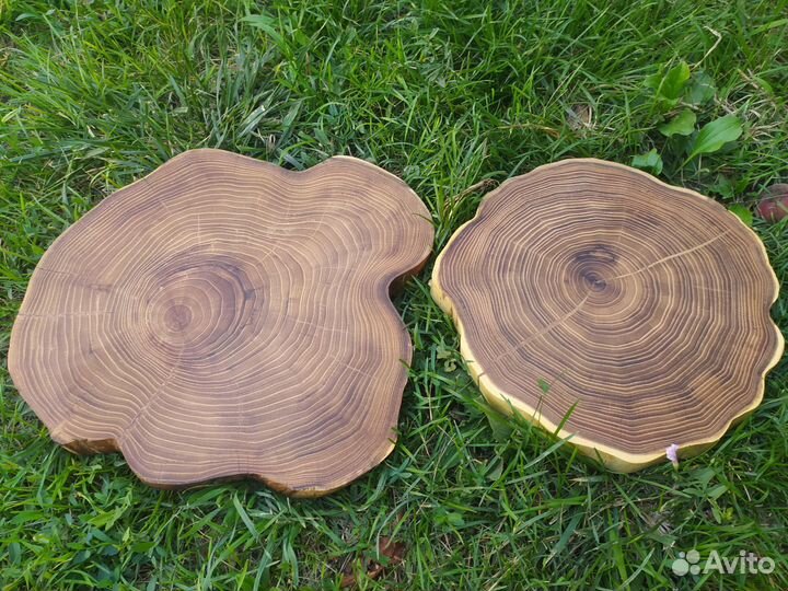 Слэб дерева и спилы