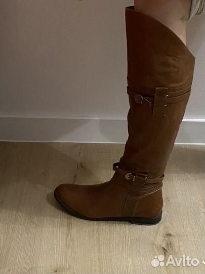 Кожаные сапоги