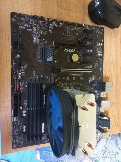 Материнская плата 1151 v2 + процессор и кулер