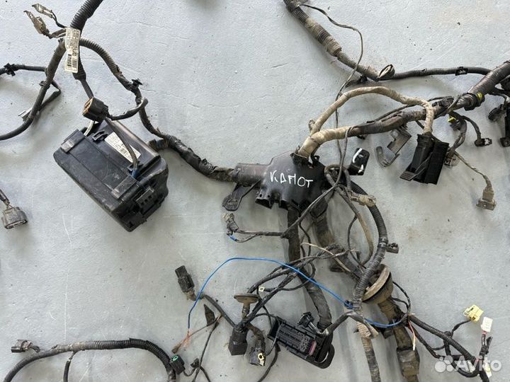 Проводка моторного отсека с блоком предохранителей