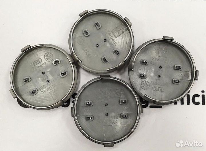 Колпачки на колеса Audi Silver 69мм