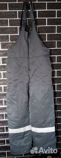 Куртка и полукомбинезон, зимний, серо-красный