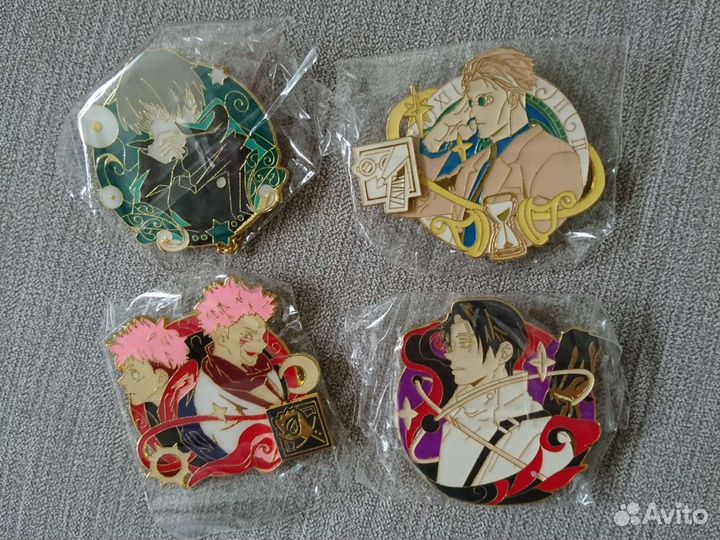 Металлические пины Магическая битва, по Гробницам