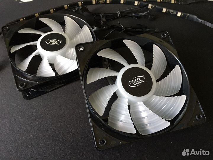 Вентиляторы argb DeepCool и 2 ленты Argb