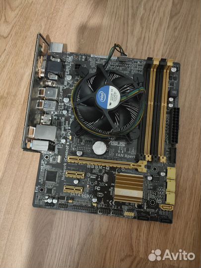 Комплект Asus B85m-g +pentium.g 3250+ кулер
