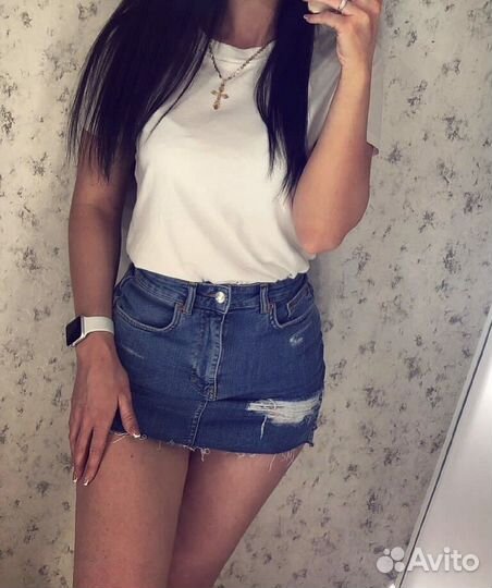 Юбка джинсовая