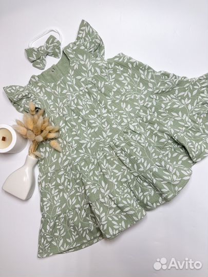 Поатье из муслина для девочки