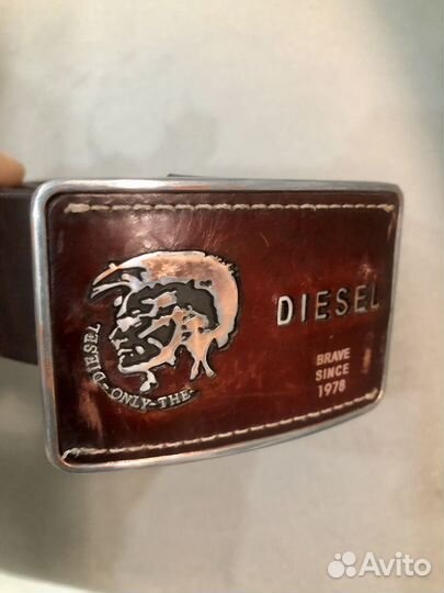 Ремень Diesel мужской женский натуральная кожа