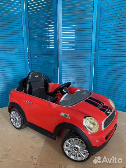 Детская электро машинка mini cooper