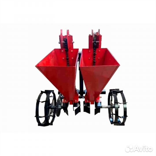 Чеснокосажалка двухрядная навесная на мотоблок, ми