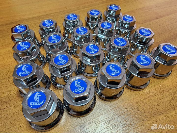 Камаз Колпак 22.5 К-кт 20шт Хром пластик